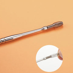 Stainless Steel Ear Wax Remover Kit with Brush & Storage Box