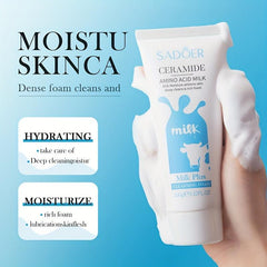 Hydrating Milk Facial Cleanser - Organic Ingredients - Non Irritating
