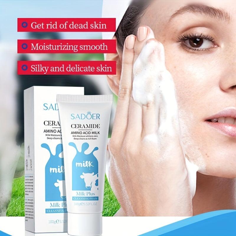 Hydrating Milk Facial Cleanser - Organic Ingredients - Non Irritating
