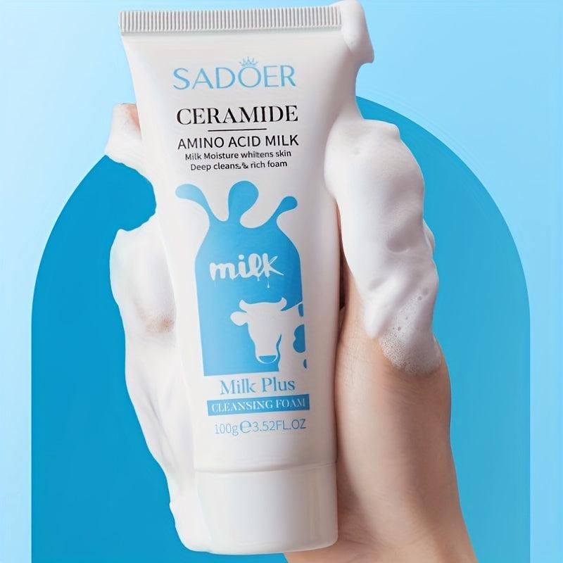Hydrating Milk Facial Cleanser - Organic Ingredients - Non Irritating