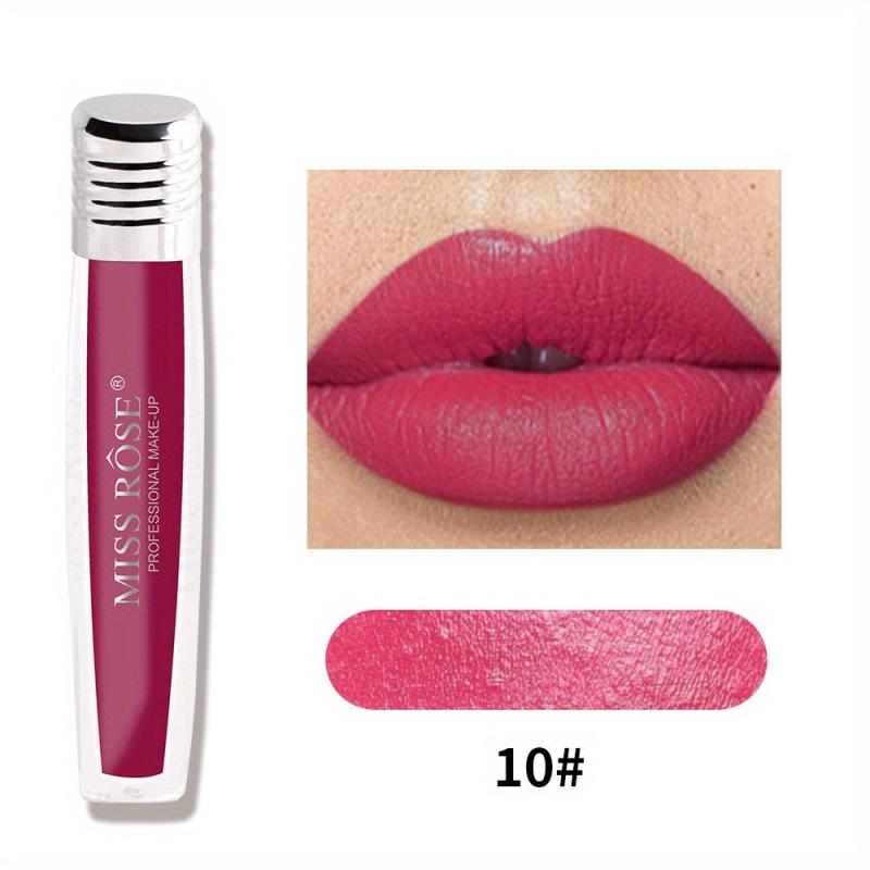 Velvet Matte Lip Glaze Smudge Proof Pearly Lip Gloss 16 Colors