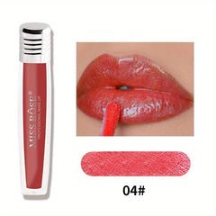 Velvet Matte Lip Glaze Smudge Proof Pearly Lip Gloss 16 Colors