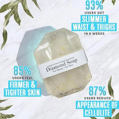 Gemstone Shape Soap - Golden Foil Soap for Cleansing and Moisturizing