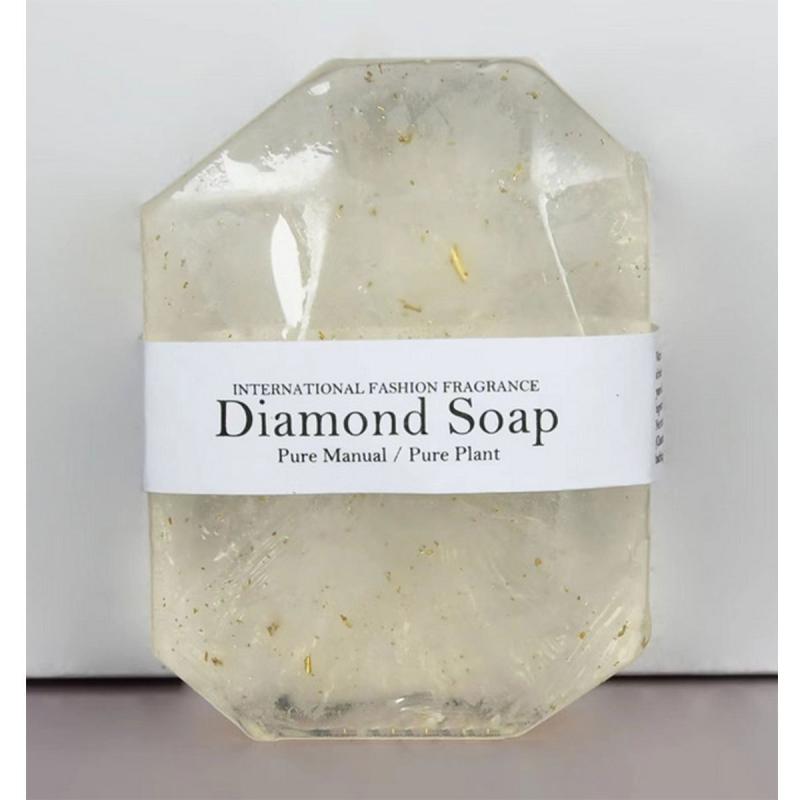 Gemstone Shape Soap - Golden Foil Soap for Cleansing and Moisturizing