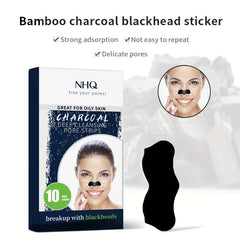 10pcs Blackhead Removal Patch Pore Minimizing Deep Cleansing Strawberry Nose