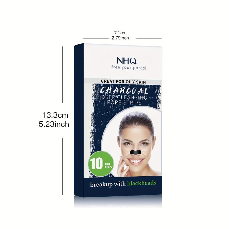 10pcs Blackhead Removal Patch Pore Minimizing Deep Cleansing Strawberry Nose