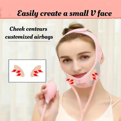 V Face Lift Belt Inflatable Slim Face Mask Prevent Sagging Face Reusable