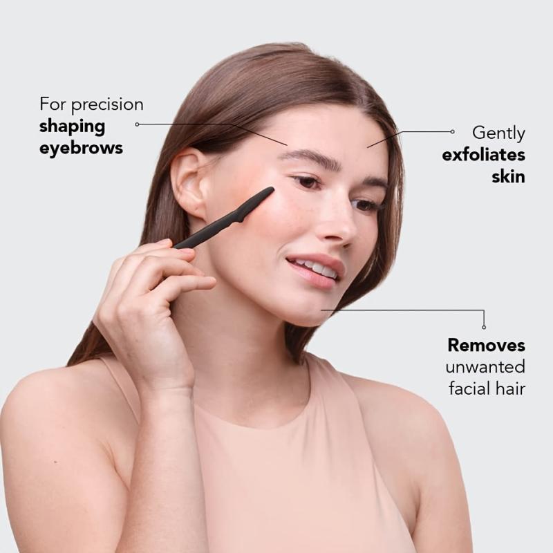 18pcs Precision Eyebrow Razor and Face Exfoliating Tool for Smooth Skin