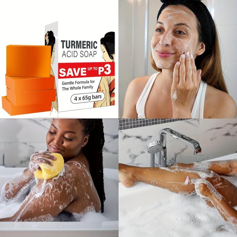 Turmeric Soap Bar for Face and Body 9.16 Oz - Natural Soap for Men & Women