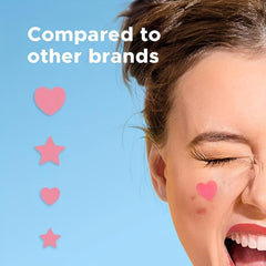 Hot Pink Acne Patch Pimple Patch Heart & Star Absorbing Cover