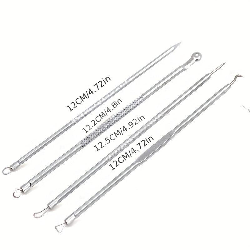 4Pcs Set Acne Blackhead Comedone Spot Pimple Blemish Remover Skin Care Tools