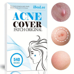 Acne Pimple Patch 540 Pcs Spot Stickers for Face Skin Vegan Not Tested