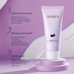 Eggplant Yeast Clear Mud Cream Mask Moisturizing Hydrating Care