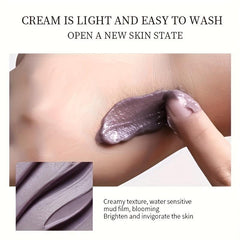 Eggplant Yeast Clear Mud Cream Mask Moisturizing Hydrating Care
