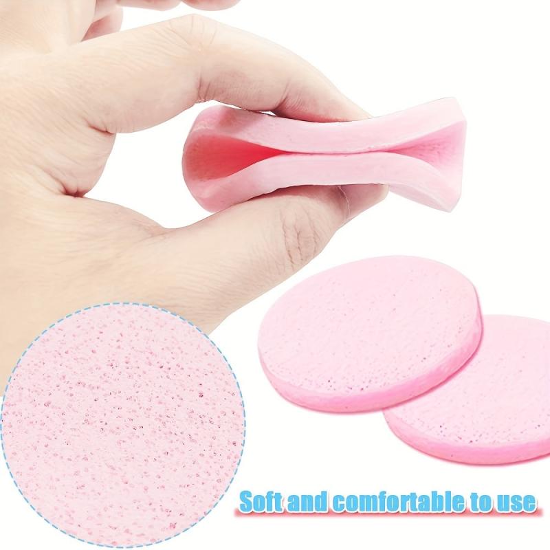 12 Exfoliating Facial Sponges Women Girls Round Cleansing Sponge Pads