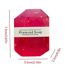 Golden Foil Gemstone Soap, Cleanses and Moisturizes Skin