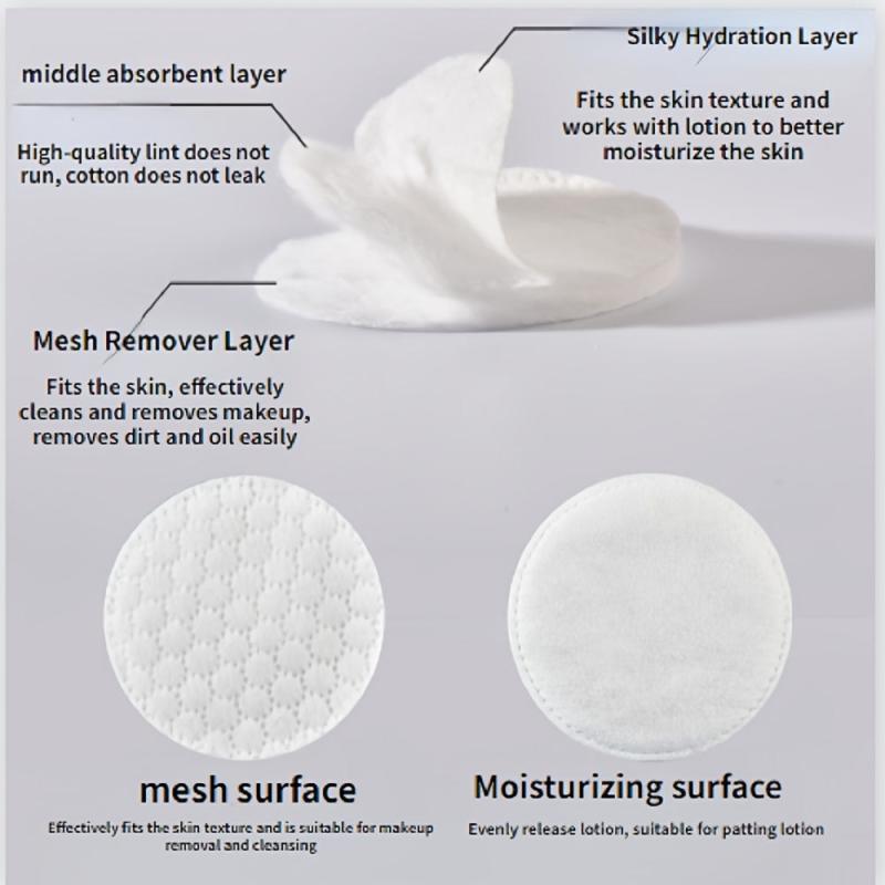 Gentle Makeup Remover & Cleansing Wipes, Hypoalljsonenic Rounds