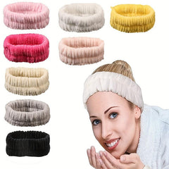 Coral Fleece Hairband Waterproof Spa Headband Girls Headband