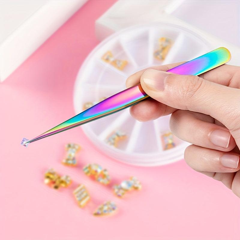 4pcs Stainless Steel Eyelash Extension Tweezers Set