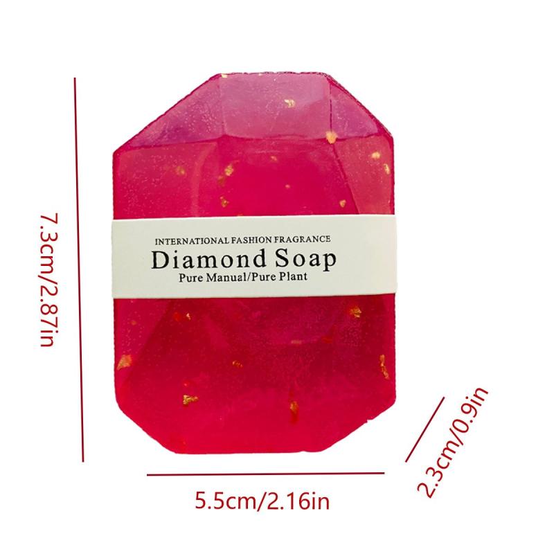 Gemstone Soap Cleansing Moisturizing Essential Gold Foil Soap