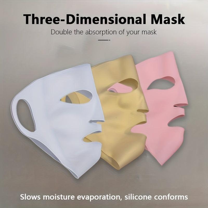 3D Silicone Mask Cover Facial Wet Compress Auxiliary Artifact
