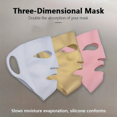 3D Silicone Mask Cover Facial Wet Compress Auxiliary Artifact