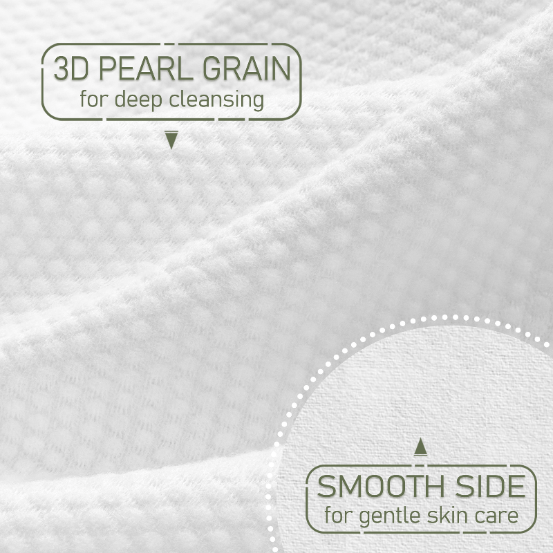 60Pcs Biodegradable Disposable Face Towel Extra Thick Soft Clean Facial Towels