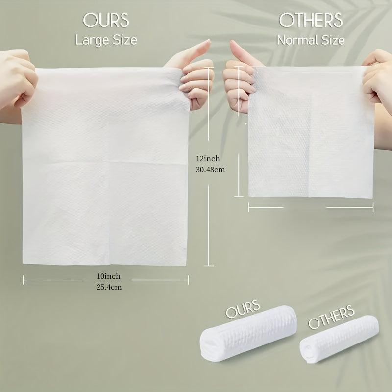 60Pcs Biodegradable Disposable Face Towel Extra Thick Soft Clean Facial Towels