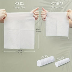 60Pcs Biodegradable Disposable Face Towel Extra Thick Soft Clean Facial Towels