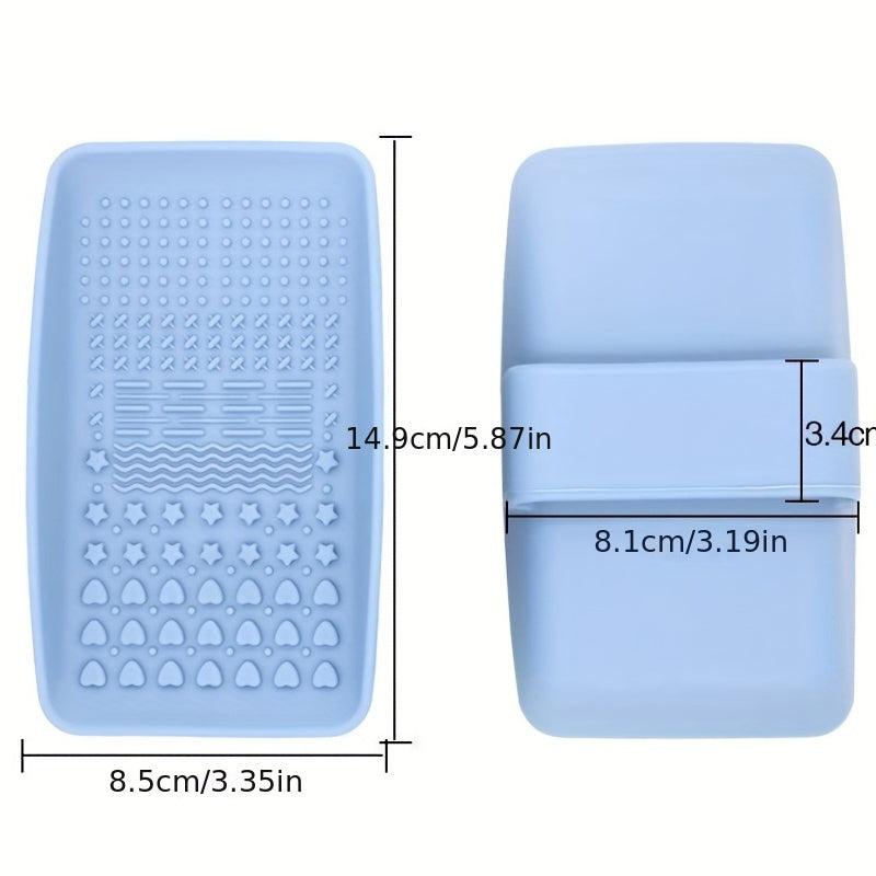 Silicone Makeup Brush Cleaning Mat with Strap