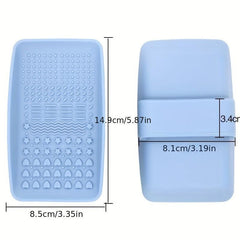 Silicone Makeup Brush Cleaning Mat with Strap