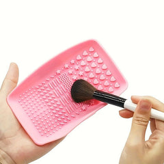 Silicone Makeup Brush Cleaning Mat with Strap