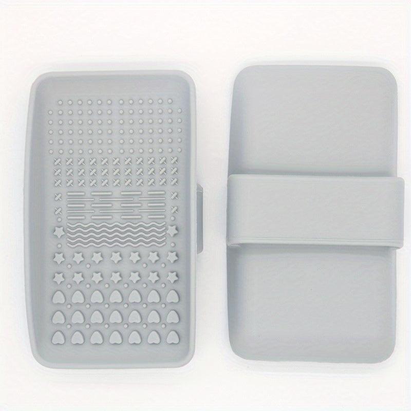 Silicone Makeup Brush Cleaning Mat with Strap