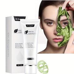 Green Tea Face Peel Mask Powder - Blackhead Cleanser Acne Deep Cleansing Mask