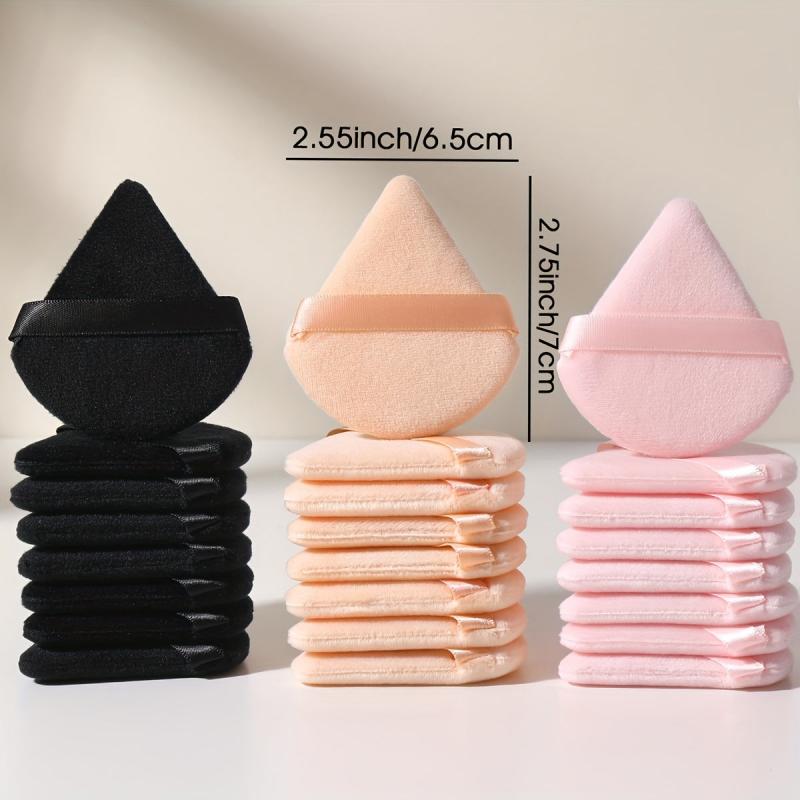 24PCS Triangle Powder Puff Face Cosmetic Makeup Puff For Loose Powder