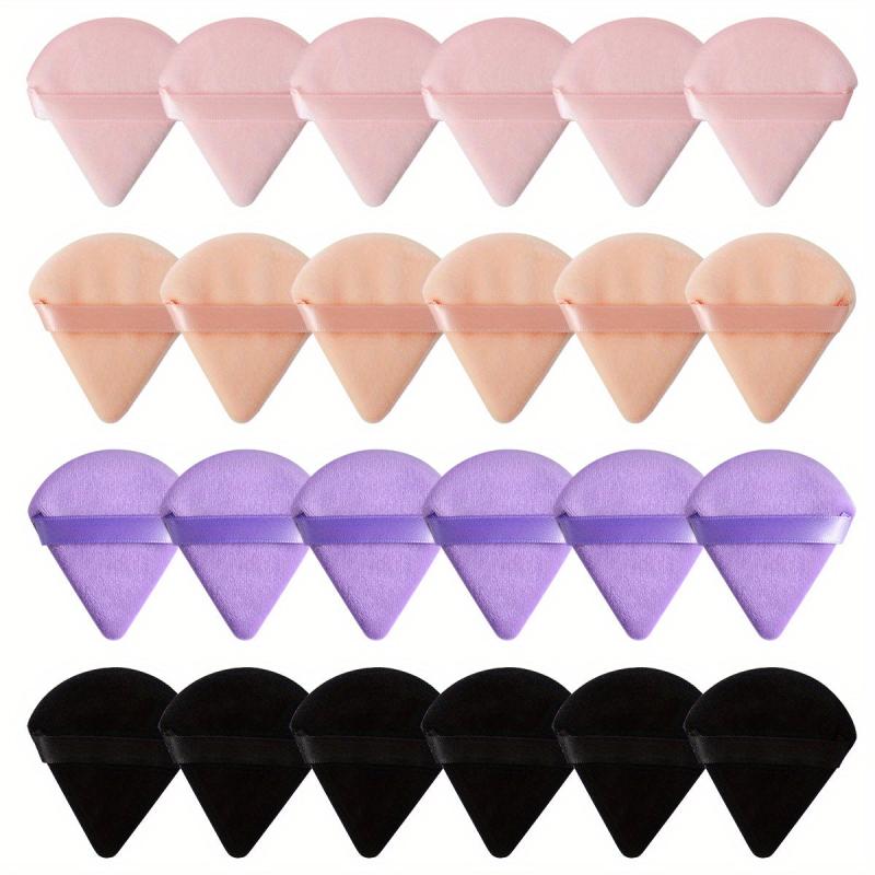 24PCS Triangle Powder Puff Face Cosmetic Makeup Puff For Loose Powder