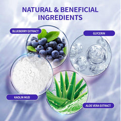 Blueberry Mud Mask for Deep Cleansing & Pore Minimizing