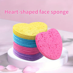 10pcs Dual Sided Cleansing Sponge Quick Foaming Non Irritating Perfect Face Wash