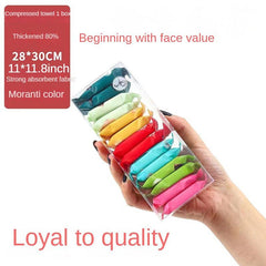 20pcs Compressed Towel Facial Cleansing Wipes Large Thick Cotton No Additives