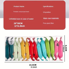 20pcs Compressed Towel Facial Cleansing Wipes Large Thick Cotton No Additives