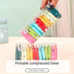 20pcs Compressed Towel Facial Cleansing Wipes Large Thick Cotton No Additives