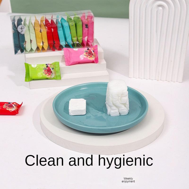 20pcs Compressed Towel Facial Cleansing Wipes Large Thick Cotton No Additives