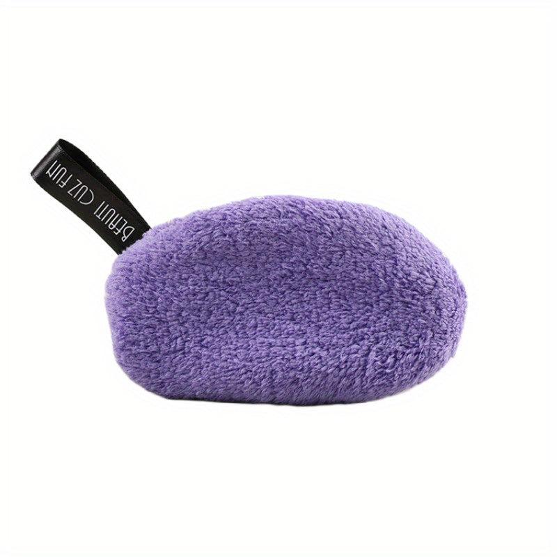 Natural Fiber Oval Powder Puff for Makeup and Nail Removal