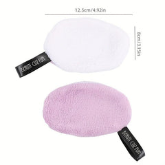 Natural Fiber Oval Powder Puff for Makeup and Nail Removal