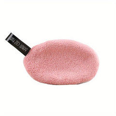Natural Fiber Oval Powder Puff for Makeup and Nail Removal