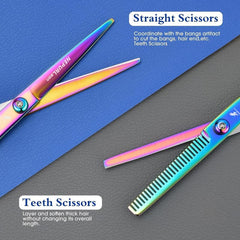 15 24 Cm Hair Cutting Scissors Set Stainless Steel Shears for Women Men Pets