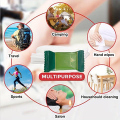 20pcs Compressed Towel Washcloths Biodegradable Dry Wet Face Wipes