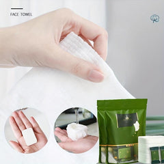 20pcs Compressed Towel Washcloths Biodegradable Dry Wet Face Wipes