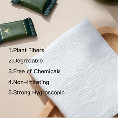 20pcs Compressed Towel Washcloths Biodegradable Dry Wet Face Wipes