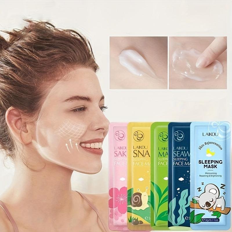 Japanese Sakura Seaweed Centella Snail Collagen Sleeping Mask